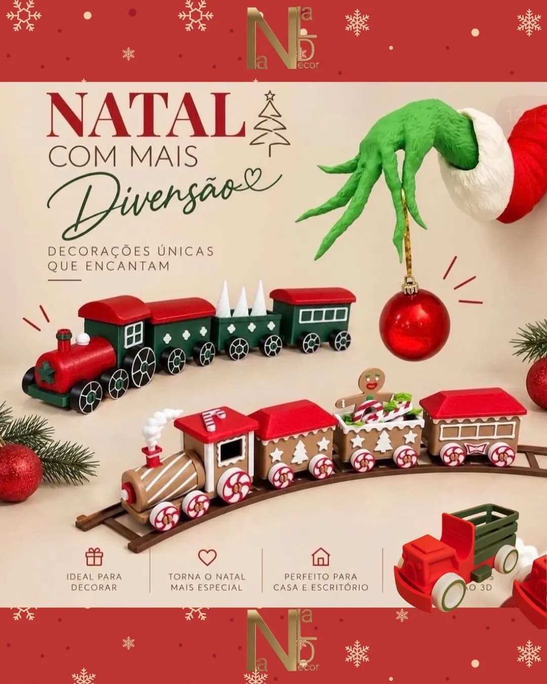 Natal com mais diversão: trenzinhos de Natal