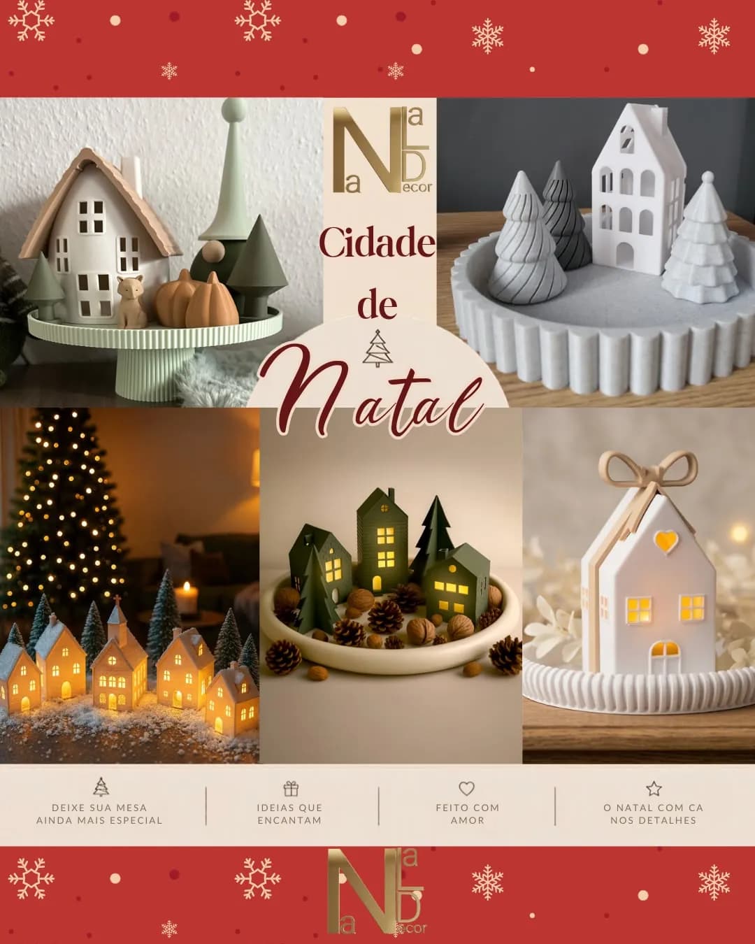 Cidade de Natal: casinhas iluminadas